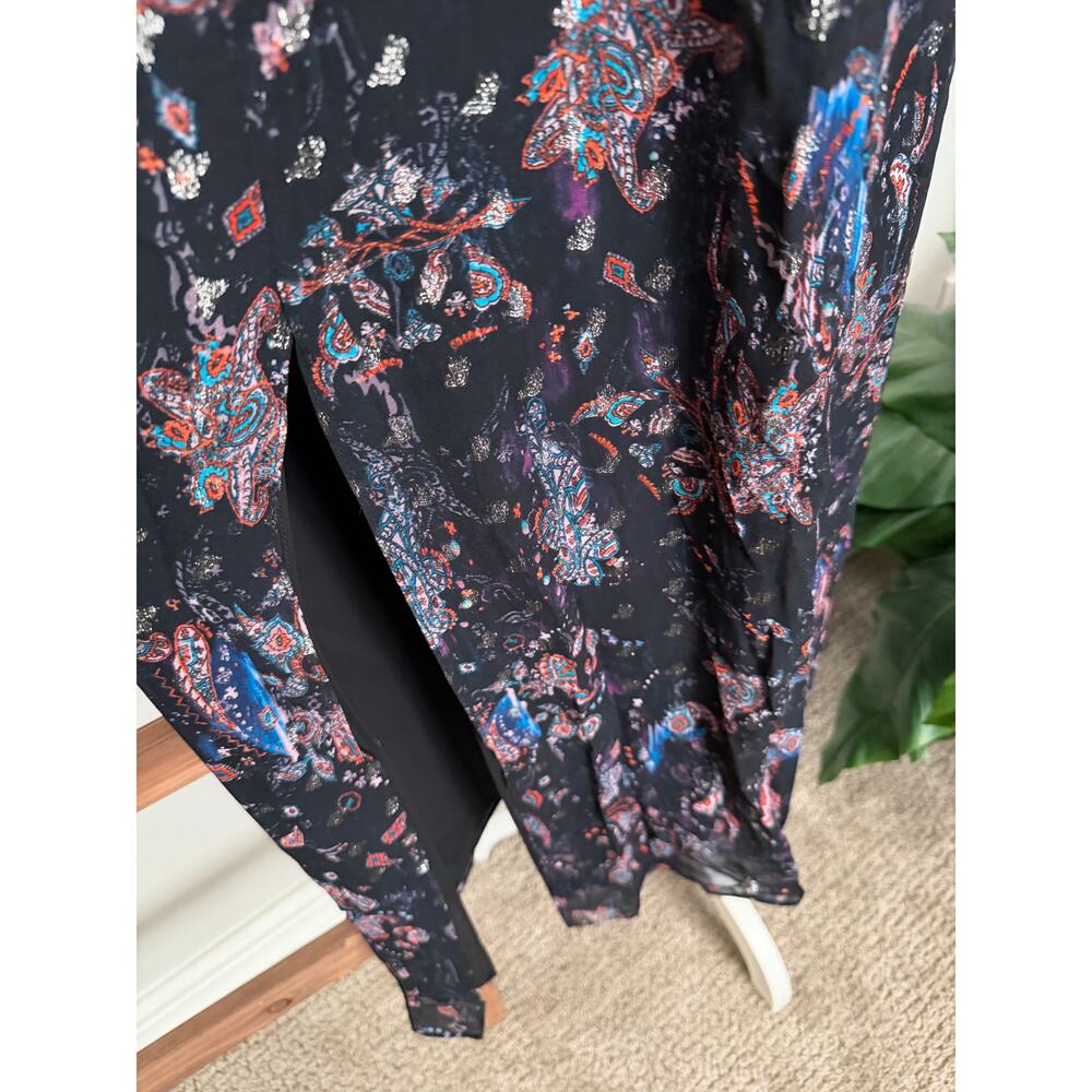 NWT - IRO Somov Paisley Lurex Jacquard Halter Midi Dress- size 36 - Picture 6 of 12
